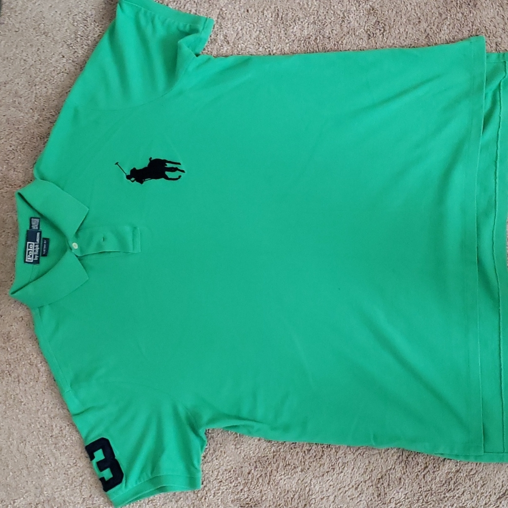 Ralph Lauren Polo shirt; XXL; green